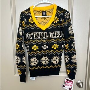 Steelers Black and Yellow Light Up Sweater
